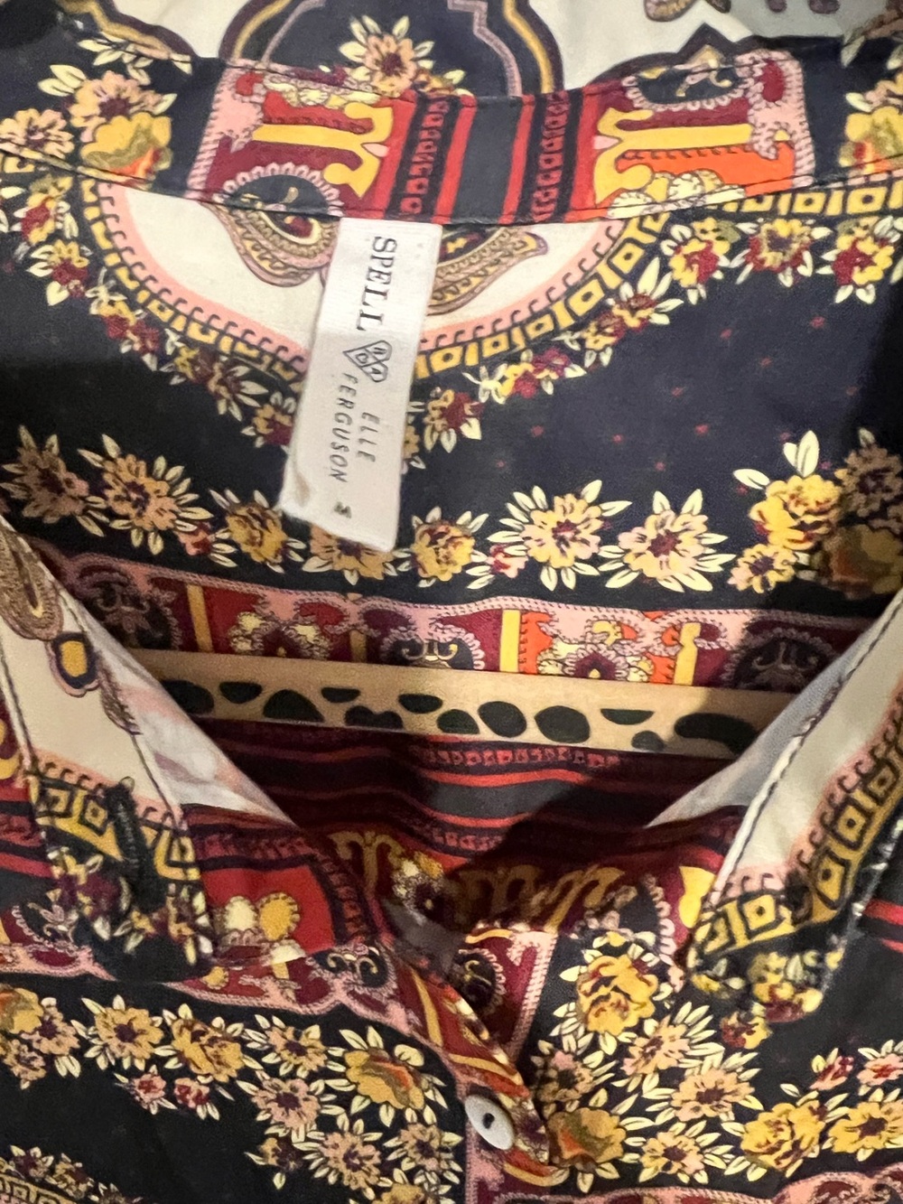 Spell x Baby Anything Rumor Shirt Dress - Sz M - Picture 7 of 11